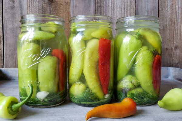green cayenne peppers pickles